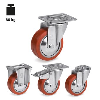 TR-72GS-NL-Wheels with standard duty brackets